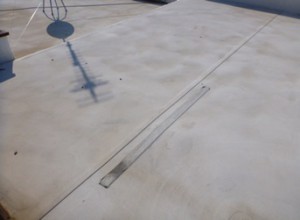 屋上防水補修跡