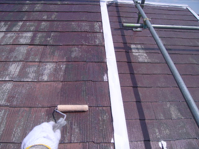 屋根塗装前後